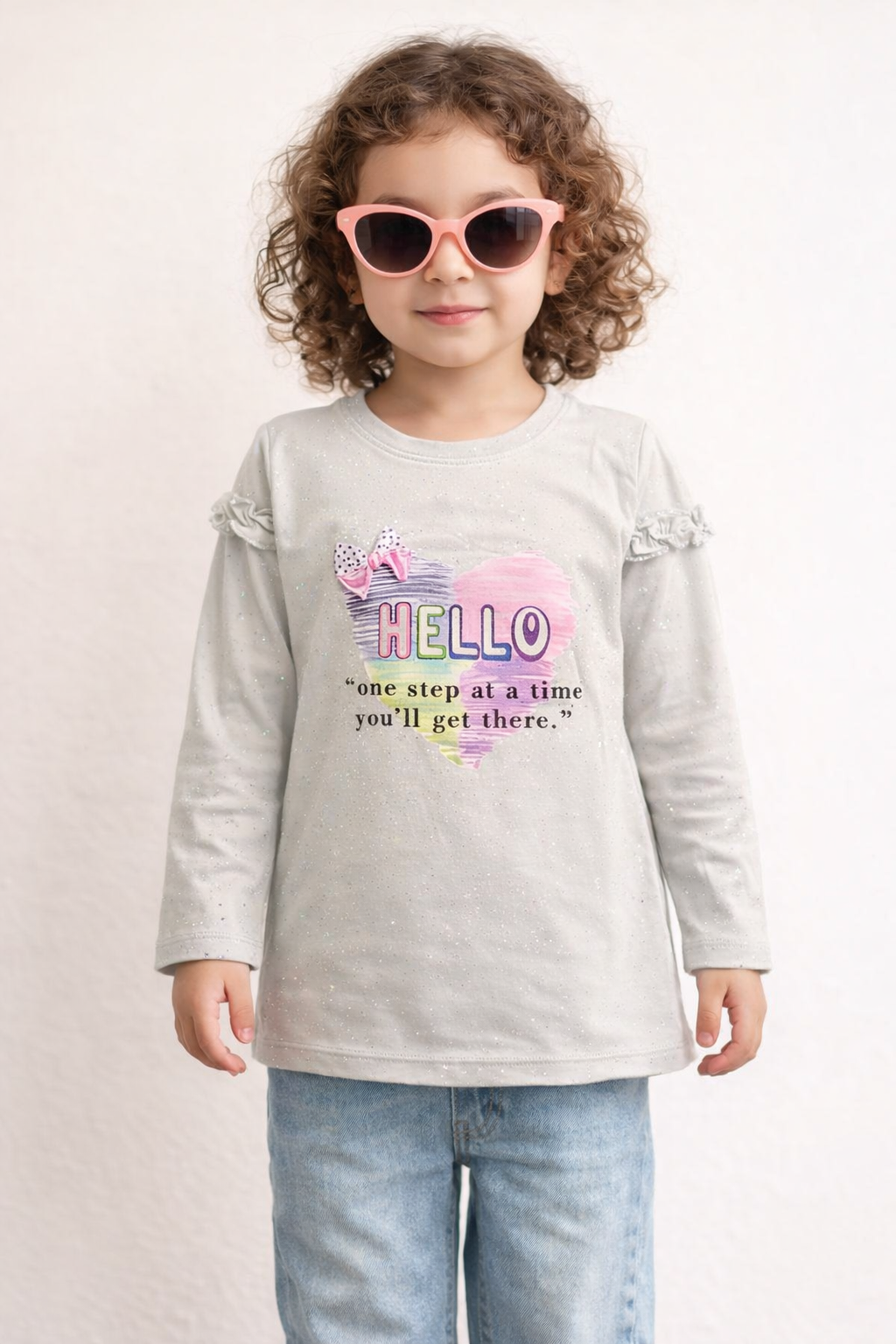 Hello Baby Cute Outfit - Girl T-Shirt