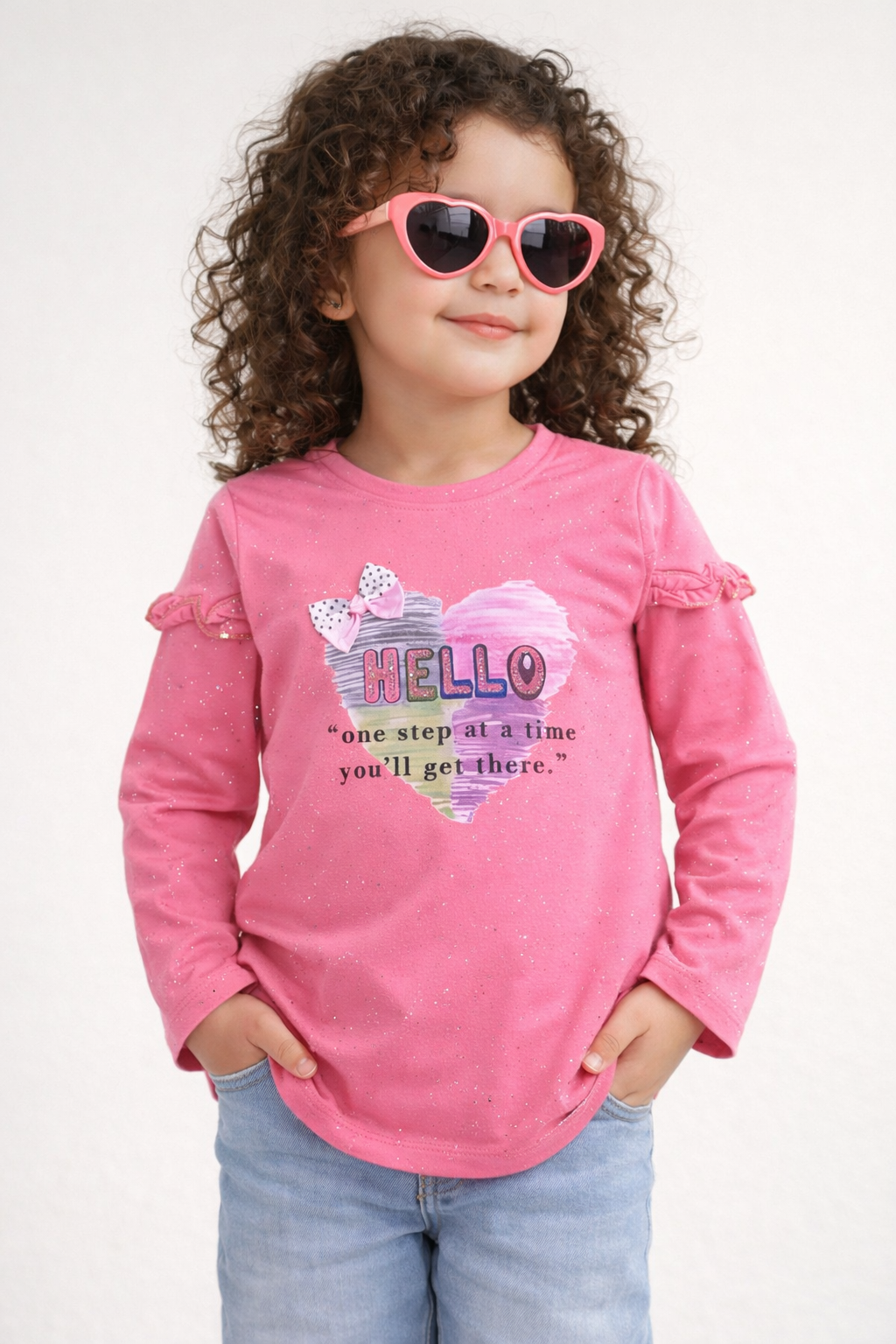 Hello Baby Cute Outfit - Girl T-Shirt