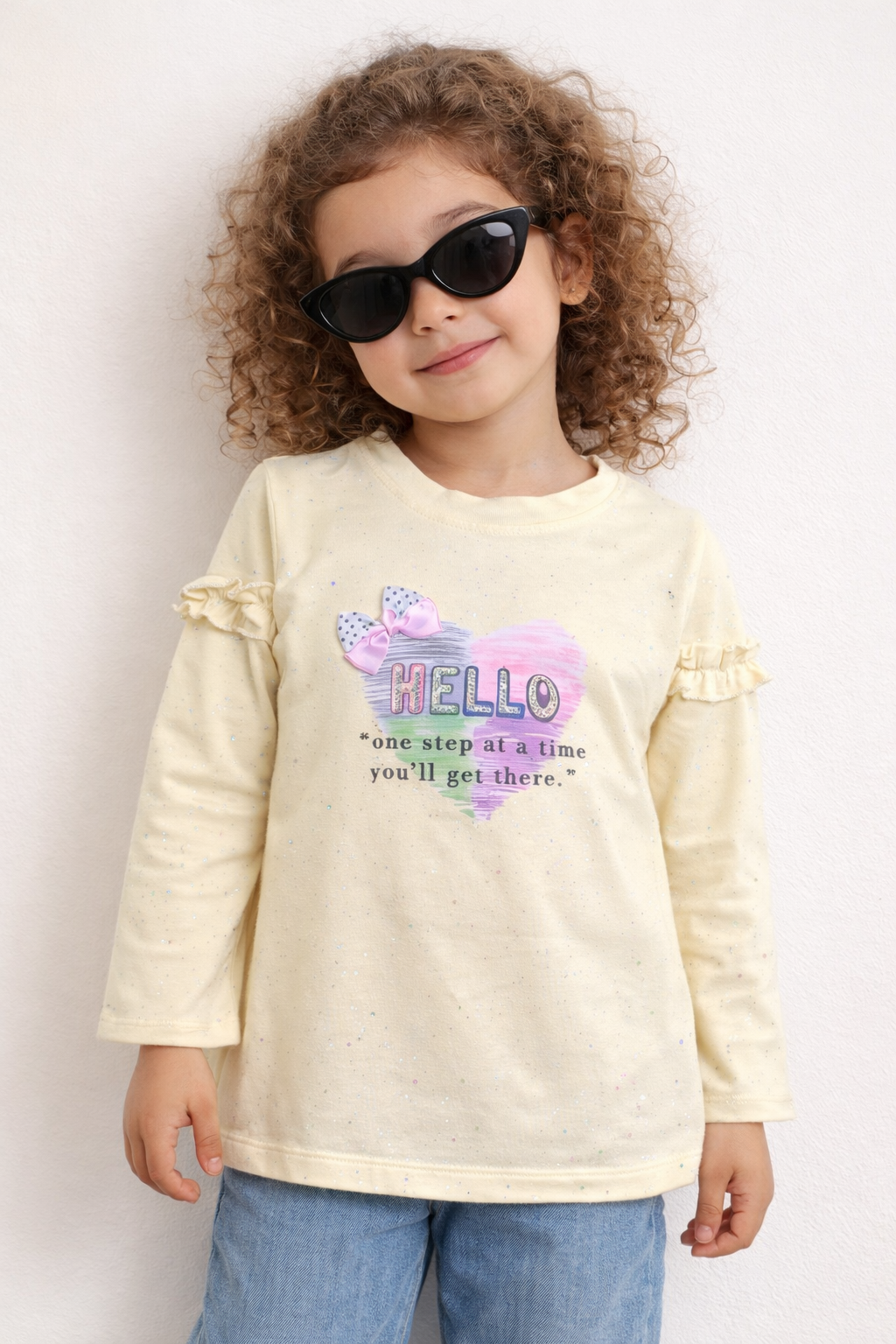 Hello Baby Cute Outfit - Girl T-Shirt