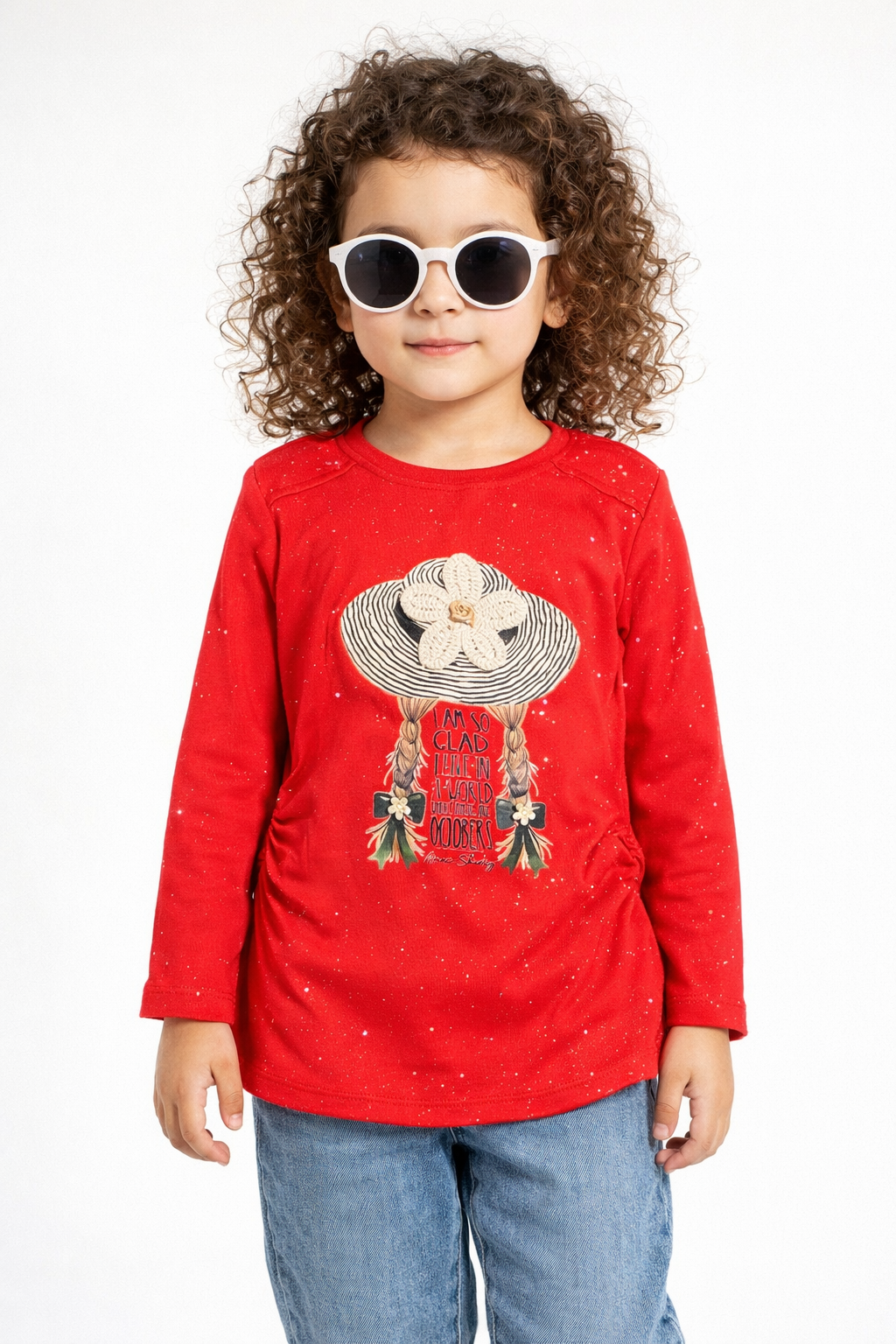 Cute Cap Baby Set - Girl T-Shirt