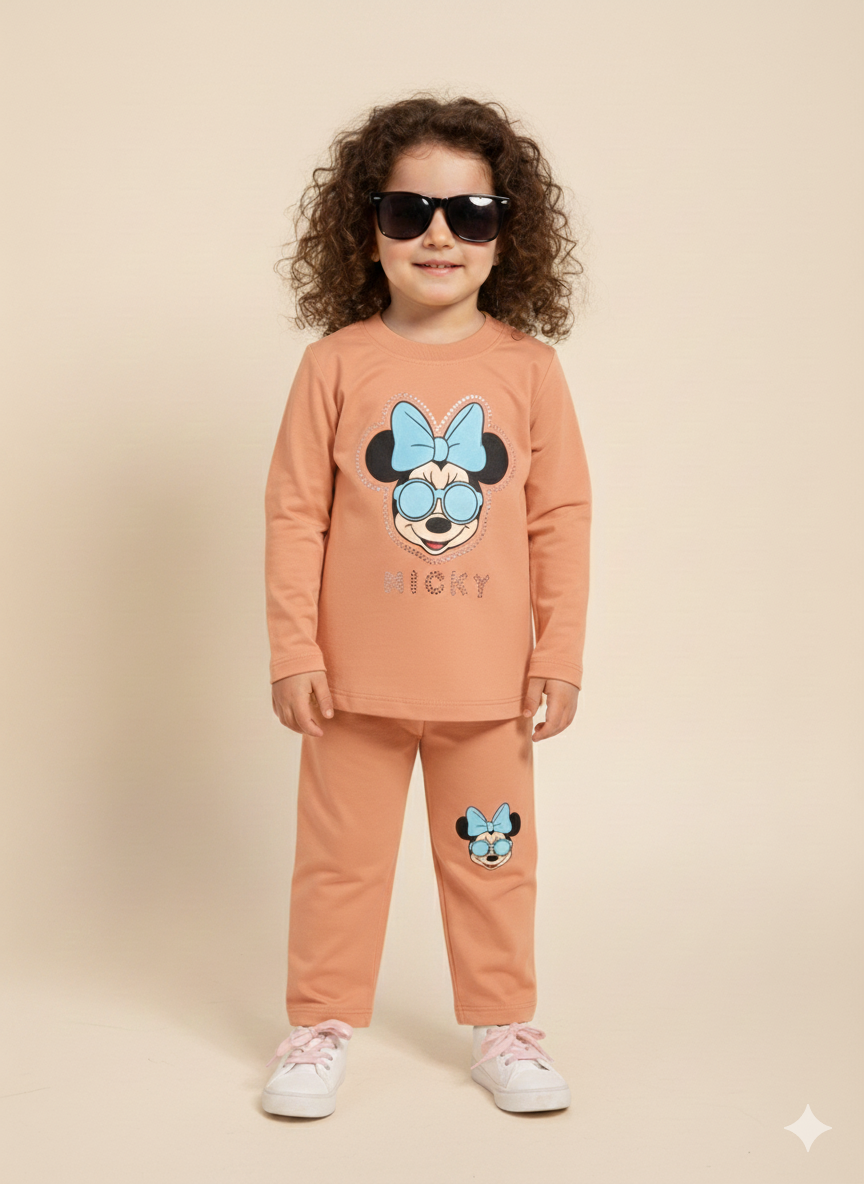 Happy Mickey Baby Set - Girl Suit