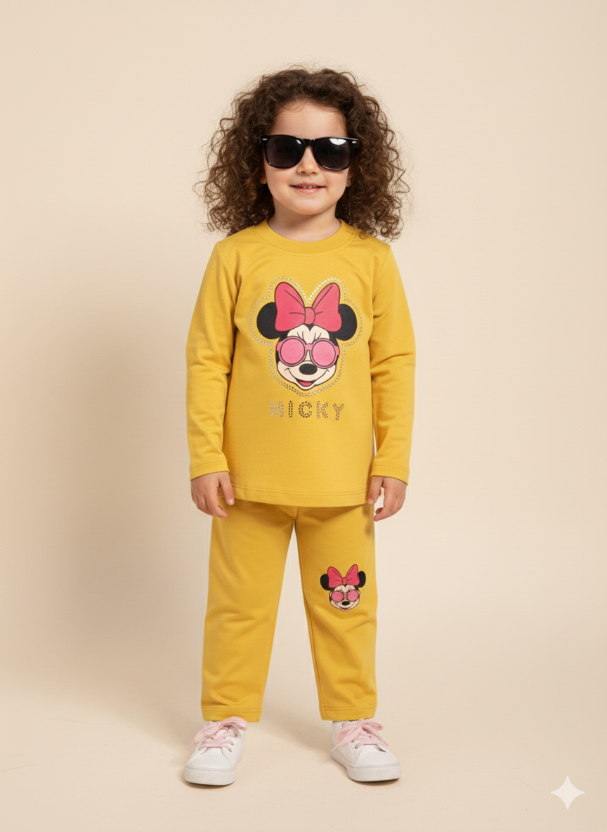 Happy Mickey Baby Set - Girl Suit