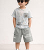 Boys Summer 2-Piece Casual Set (T-Shirt & Shorts)